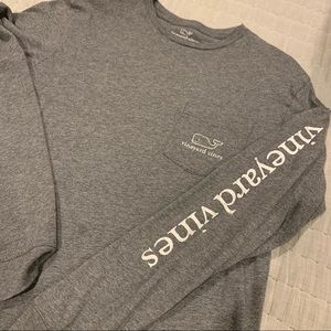 Vineyard Vines Grey Long Sleeve T-shirt
